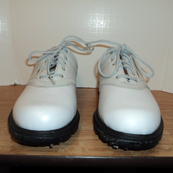 New Balance WG1275W Women's Size 6 Golf Shoes White Black Lace Up Soft Spike - Picture 3 of 11